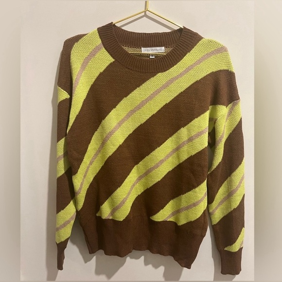 NWOT Miss Sparkling Stripe Sweater Set - Picture 7 of 7